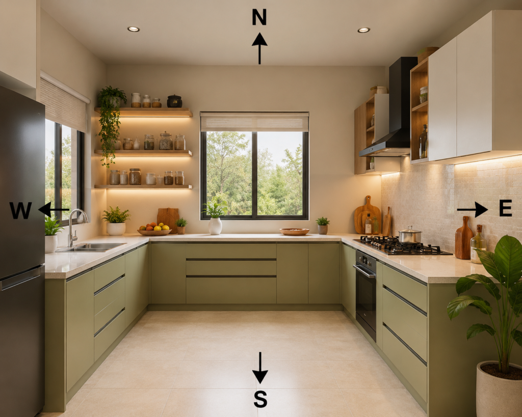 Kitchen Vastu Tips for Home: Best Direction, Colours & Layout Kitchen Vastu Tips